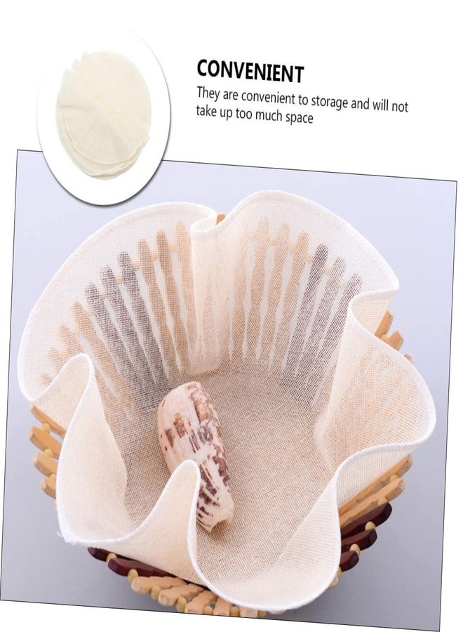 TOPPERFUN 20Pcs Round Kitchen Steamer Cloths Non Stick Steamer Mats for Cooking Gauze Pads for Steaming Vegetables Dim Sum and Fruits Easy to Use for Home - Image 2